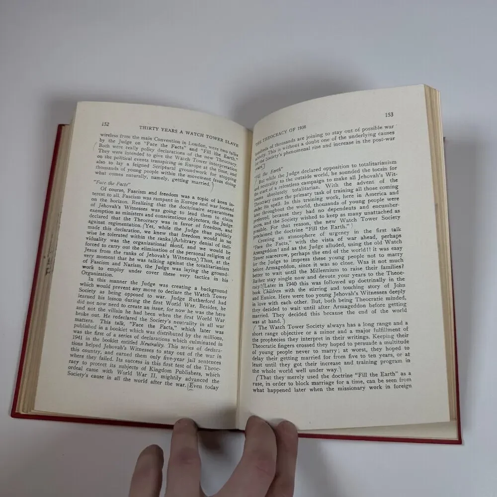Thirty Years A Watch Tower Slave By W J Schnell 1958 vintage book
